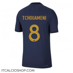 Francia Aurelien Tchouameni #8 Prima Maglia Mondiali 2022 Manica Corta